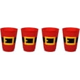 thumbnail image 4 of IOS Santa's Belt Christmas Holiday Utensils Plastic Reusable Kids Tumbler Goblet. Red & Black Cups Party Set, Bundle Included With Regalong Pambata (12pcs/set), 4 of 7