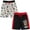 Mickey mouse, black / white, variant on Disney Mickey Mouse Toddler Boys Fleece 2 Pack Shorts Toddler to Little Kid