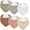 Colorful, variant on Muslin Baby Drool Bibs 6Pack Soft Triangular Adjustable Baby Bandana Bibs for Unisex Baby Girls & Boys
