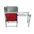 Ozark Trail Deluxe Camp Kitchen Table with Sink, Red - Walmart.com