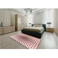 thumbnail image 5 of Ahgly Company Machine Washable Indoor Square Transitional Light Rose Pink Area Rugs, 8' Square, 5 of 7
