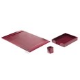 thumbnail image 3 of Dacasso D5237 Burgundy Bonded Leather 3-Piece Desk Set, 3 of 4