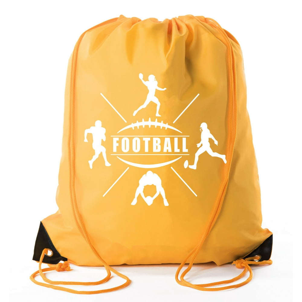 Football Party Bags Football Drawstring Cinch Backpacks for Team
