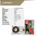 thumbnail image 4 of Maxell UR 90 Normal Bias Blank Audio Recording Cassette Tape, Low Noise, 90 Minute Recording Time, 5 Pack, 4 of 6