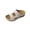 Beige, variant on Women's Sandals Floral Cutout Slide Open Toe Double Strap Perforated Slip On Wedge Sandals Soft Faux Suede Comfort Arch Support Insole Casual Summer Sandals
