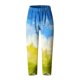 thumbnail image 5 of Pantalones de Mujer Traje Verano Cómodo de Moda Impreso Pantalones Recortados, Pantalones Elásticos Casuales, 5 of 5