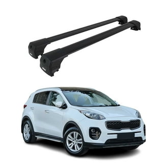 OMAC Top Roof Racks Cross Bars For Honda HR-V 2016-2022 - 2 Pc Gray Aluminium Anti-Theft Bars For Kayaks, Bikes & More