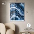 thumbnail image 5 of Azure Abyss Layers Shadowbox Print Teal Abstract Art by Art Remedy, White Frame, 30 x 36, 5 of 7