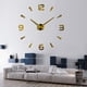 thumbnail image 3 of Matsuzay Reloj de pared 3D autoadhesivo analógico alimentado por elegante DIY funcionamiento silencioso hogar Oficina sala de estar Decoración del hogar Dorado, 3 of 5