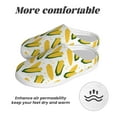 thumbnail image 6 of Haiem Corn On The Cob Print Women's Fuzzy Memory Foam House Slipper Cozy Home Footwear Non-slip Winter Slippers-44/45, 6 of 7