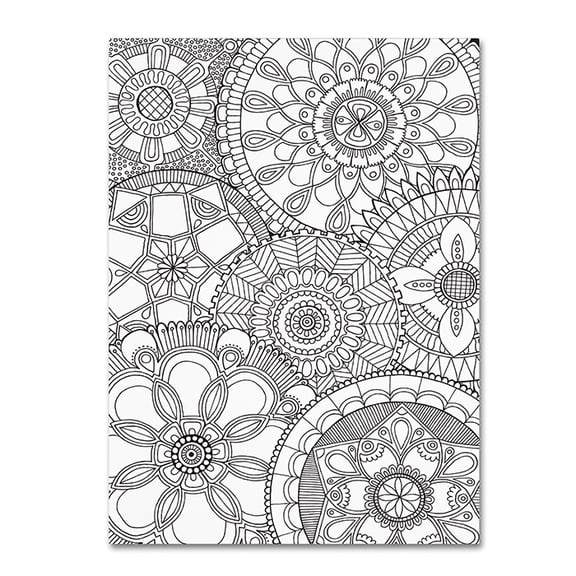 Trademark Fine Art "Family Mandalas" Canvas Art by Hello Angel