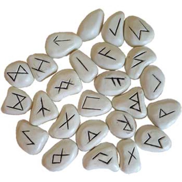 Fortune Telling Toys Rune Stone Sets Elder Futhark with Single Blank