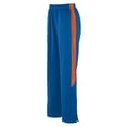 thumbnail image 2 of Augusta 7752A Ladies Medalist Pant, Royal & Orange - Small, 2 of 2
