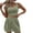 Green, variant on Womens Summer 2 Piece Outfits Knitted Sets Sleeveless Square Neck Crop Top Tank High Waisted Shorts Waffle 2 Piece Lounge Set
