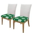 thumbnail image 2 of Junzan Snowflake Print Dining Chair Seat Covers, Stretch Fitted Dining Room Upholstered Chair Seat Cushion Cover, 2 of 9