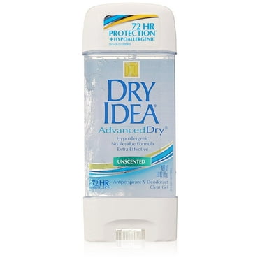Dry Idea AdvancedDry Unscented Antiperspirant & Deodorant Clear Gel 3.0FL OZ (Pack of 3)