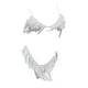 thumbnail image 2 of Conjunto de bikini con borlas y corte alto, traje de baño brasileño para mujer, traje de baño de fiesta Blanco XL, 2 of 8