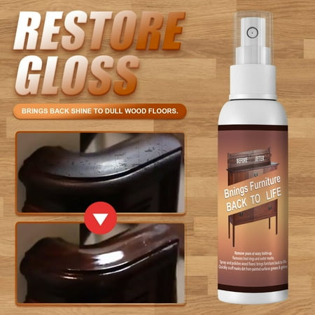 

Haykey Scratch Repair Spray Furniture Wooden Floor Cleaning Refurbishment Paint Brightening Scratch Repair Wax 120ml