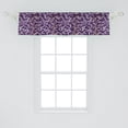 thumbnail image 2 of Ambesonne Baroque Window Valance, Lavish Curls on Purple Tone, 54" X 12", Purple Eggplant, 2 of 3