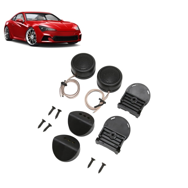 Mini Tweeters De Domo, Altavoz De Audio Para Automóvil De Montaje Empotrado 380W 105dB SNR Universal Redondo Negro Adhesivo Para Modificación