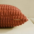 thumbnail image 3 of Set of 4 Burnt Orange Fall Lumbar Rectangle Decorative Throw Pillow Covers 14x24 Inch for Couch Bed Chair, Farmhouse Boho Room Decor, Soft Fuzzy Thick Corduroy Textured Cushion Case 35x60cm, 3 of 7