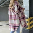thumbnail image 3 of Patlollav Woman Coats Long Sleeve Open Front Loose Outerwear Print Blouse Tops, 3 of 6