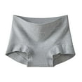thumbnail image 2 of Bwndum Womens Seamless High Waisted Cotton Underwear Breathable Tummy Control Full Coverage Tagless No Show Briefs Gray,Size XL, 2 of 7