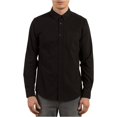 thumbnail image 1 of Volcom Oxford Button Up Camisa para Hombre, Negro, X-Large Volcom Botones al frente, 1 of 2