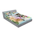 thumbnail image 2 of Ambesonne Cat Lover Fitted Sheet & Pillow Sham Set, Cats Feline Domestic, Full, Multicolor, 2 of 2