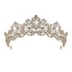 thumbnail image 1 of Corona de Tiara de Cristal YONGSHENG Tiaras de Princesa con Diamantes de Imitación Color Oro, 1 of 5