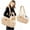 Beige, variant on Newborn Dog Purse Carrier for Small Dogs, Cats, and Puppies,Winter Fleece Warm Dog Tote Bag Carrier with Secure Harness Clip ,Waterproof Pet Travel Handbag for Shopping, Hiking and Walking