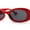 Red / Black, variant on SA106 Womens Minimal Mod Oval Plastic Sunglasses Red Black
