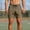 Khaki, variant on BVnarty Men's Summer Quick Dry Athletic Beach Shorts, Solid Color With Zipper Pockets, Drawstring Elastic Waist Casual Travel Sports Short Pants Khaki XXXXL