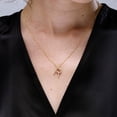thumbnail image 3 of ANGARA Natural Diamond Capital "R" Initial Pendant in 14K Yellow Gold for Women (Size-1.25mm| Color-K| Clarity-I3) | April Birthstone, Anniversary, Jewelry Gift for Women | Natural Diamond Necklace, 3 of 8