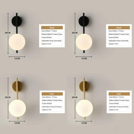 

DUFDERIA Illuminate any room with a touch of sophistication by upgrading your stylish lighting with this elegant modern black and gold LED wall sconce luminaire lamp. Enhance your contem