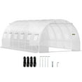 thumbnail image 2 of Walk-in Plant Greenhouse with 3 Reinforced Top Beams, 12 Roll-up Windows & Galvanized Steel Frame – 20x10 ft Compact Gardening Solution, 2 of 7