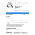 thumbnail image 2 of Front Brake Pad and Rotor and Wheel Hub Kit - Compatible with 2002 - 2005 Jeep Liberty 2003 2004, 2 of 2