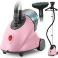 thumbnail image 3 of Standing Garment Steamer with Roll Wheels for Easy Movement, 1.8L Water Tank for 1 Hour Continuous Steaming, Adjustable Pole for Storage, Includes Descaler Packet, 1500 watts - Pink, 3 of 6