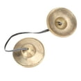 thumbnail image 1 of Platillos tibetanos, símbolos propicios, platillos tibetanos Tingsha hechos a mano, campanas tibetanas de latón portátiles para Yoga de la vida diaria, 1 of 12