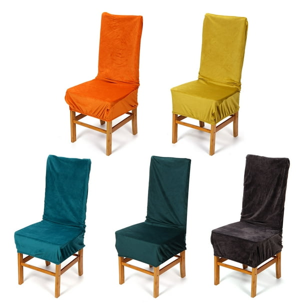 Velvet Plush Dining Chair Slipcovers, Extra Large Dining Chair Slipcovers