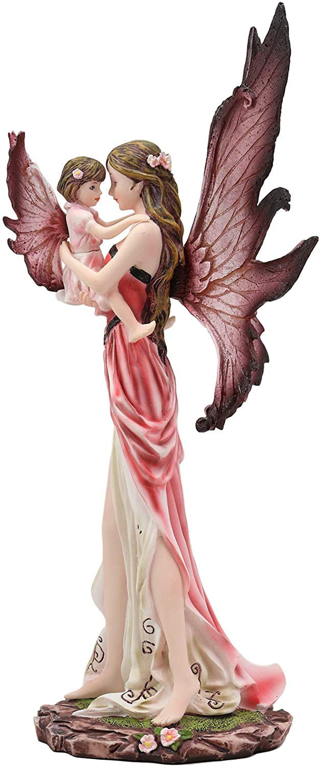 Details about   Kneeling Purple Lavender Girl Fairy Garden Statue 4.25"Tall Fantasy Collectible 