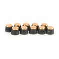 thumbnail image 4 of FASTROHY 10 perillas de amplificador de guitarra con tapa dorada, perillas de empuje para amplificador Marshall, color negro, 4 of 5