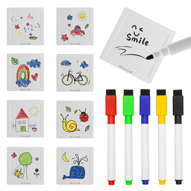 Pizarra blanca de lona Toy PicassoTiles con 8 azulejos magnéticos