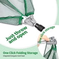 thumbnail image 3 of 57.48" Fishing Net with Long Robust Telescopic Aluminum Alloy Handle for Freshwater and Saltwater Foldable Landing Net with Fine Nylon Mesh, 3 of 13