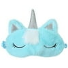 SHIYAO 1 Pcs Soft Plush Unicorn Sleeping Mask- Cute Unicorn Horn Blindfold Eye Cover for Women Girls Kids Travel Nap Night Sleeping