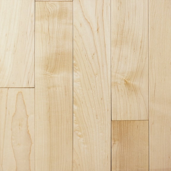 Mullican 155-Mu-Ma-5-L Muirfield 5" Wide Smooth Solid Maple Hardwood Flooring - Natural