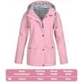 thumbnail image 5 of Chaqueta cortavientos con capucha para mujer, abrigo de escalada, impermeable, para lluvia, tops, 5 of 5