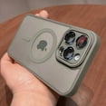 thumbnail image 1 of Magnetic Luxury Matte Translucent Armor Shockproof Case For iPhone 14 13 12 11 15 Pro Max Plus For Magsafe Wireless Charge Cover, 1 of 7
