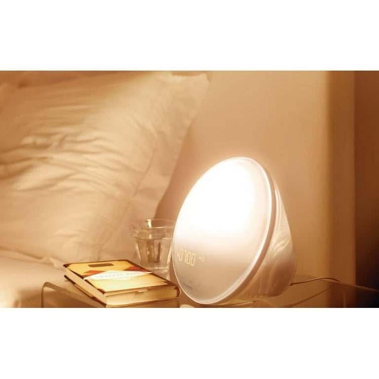 Philips Wake-up Light with Colored Sunrise, Sunset Simulation and New  PowerBackUp+ Feature, HF3520/60 