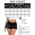 thumbnail image 4 of jinghuiyue Womens Ripped Denim Shorts Mid Rise Stretchy Frayed Raw Hem Casual Summer Jean Shorts S, 4 of 4